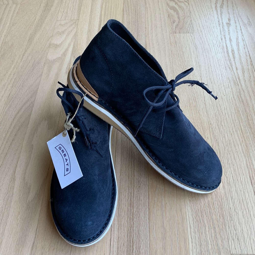 Greats Blue Suede Boots
